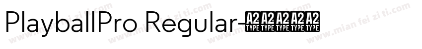 PlayballPro Regular字体转换